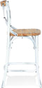 Alterego Cottage Mini Barkruk - Verouderde Walnoten Afwerking - 47x50x100cm