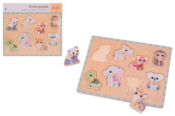 Bruna office - Jouéco the wildies family knopjespuzzel | 12 stuks