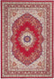 KARAMAN - Laagpolig vloerkleed - Rood - 160 x 230 cm - Polyester