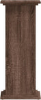 vidaXL - Plantenstandaard - 33x33x80 - cm - bewerkt - hout - bruin - eikenkleurig
