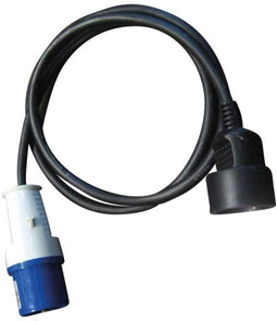 Aucune CEE-adapter P17 - Schuko vrouwelijk met snoer - 220 V - 16 A