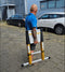 Drabest Telescoopladder MAX - 13 Treden - Werkhoogte 4.55 m - Aluminium