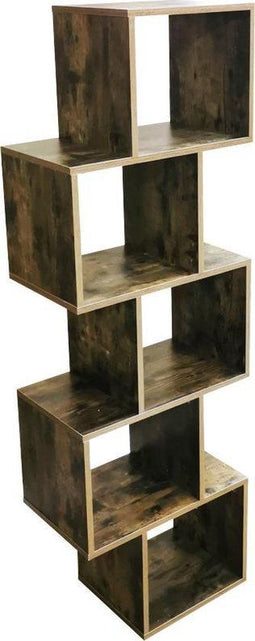 VDD Yoep - Vakkenkast roomdivider - 5 vakken - vintage walnoot bruin