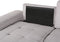 KIRUNA - Hoekslaapbank - Grijs - Rechterzijde - 293 cm - Polyester