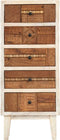 vidaXL - Ladekast - 45x30x105 - cm - massief - gerecycled - hout