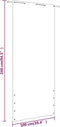 vidaXL - Balkonscherm - 100x240 - cm - oxford - stof - bruin