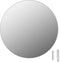 vidaXL - Spiegel - rond - frameloos - 80 - cm - glas