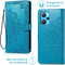 iMoshion Hoesje Geschikt voor Realme 9 Pro Hoesje Met Pasjeshouder - iMoshion Mandala Bookcase - Turquoise