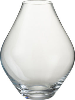 J-Line vaas Abby - glas - transparant - small - Ø 19 cm