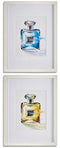 Schilderij Parfum Glas spaanderplaat 33 x 3 x 43 cm (6 Stuks)