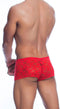 MOB EROTICWEAR - SHORTS ROSE LACE BOY RED S/M