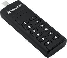 Verbatim Keypad Secure - USB 3.0 Drive 64GB - AES 256 bits-hardwareversleuteling - Zwart