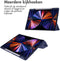 imoshion Tablet Hoes - Geschikt voor iPad Pro 12.9 (2022) / Pro 12.9 (2021) / Pro 12.9 (2020) / Pro 12.9 (2018) - Trifold Hardcase Bookcase - Donkerblauw
