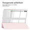 imoshion Tablet Hoes Geschikt voor Samsung Galaxy Tab S9 11.0 inch Plus / Tab S9 FE Plus / Tab S10 Plus - imoshion Trifold Hardcase Bookcase - Roze /Roze