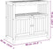 vidaXL - Tuinwandtafel - 80x35x75 - cm - massief - acaciahout