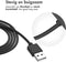 iMoshion USB-A oplaadkabel - Geschikt voor de Fitbit Versa 4 / Versa 3 / Sense 2 / Sense - Smartwatch Oplader - 1 meter