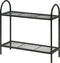 Pro Garden Plantenrek/plantentafel - zwart - metaal - opvouwbaar - 60 x 22 x 58 cm