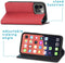 iMoshion Hoesje Geschikt voor iPhone 13 Pro Max Hoesje - iMoshion Slim Folio Bookcase - Rood