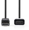 Nedis CCGB37150BK02 - DisplayPort naar HDMI Kabel - 20cm - Zwart
