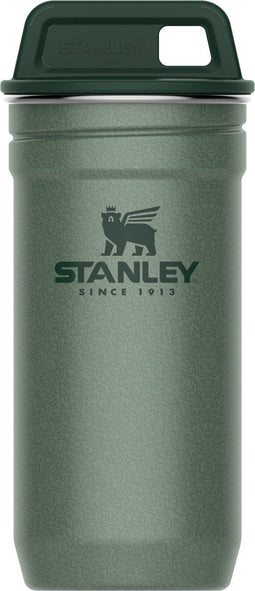 Stanley Adventure Nesting Shot Glass Set 0,59ML | Hammertone Green | BPA-Vrije shotglazen | Roestvrijstalen borrelglazen | Makkelijk opstapelen en opbergen | Vaatwasserbestendig