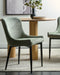 EVERLY - Eetkamerstoel set van 2 - Groen - Polyester