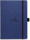 Dingbats A5+ Wildlife Blue Whale Notebook - Plain