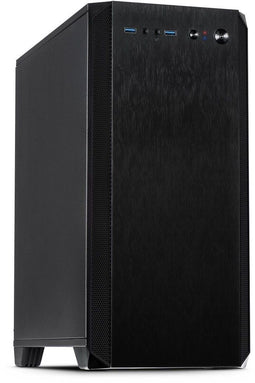 Inter-Tech H-606 - Micro-ATX Behuizing - Stil ontwerp met isolatiematten - Zwart