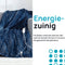 MOA Elektrische Deken - Flanel Fleece - Bovendeken - Superzacht - 180x130 - Donkerblauw - EOB180DB