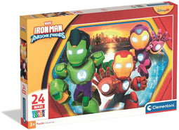 Clementoni - Puzzel 24 Stukjes - Ironman en zijn Vrienden - Multikleur