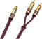 Oehlbach D1C20560 - Y-Cinch-adapter - OFC-koper 24k verguld - Bordeaux Rood