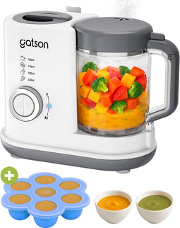 Gatson BabyChef - Blender en Stomer - 6 functies - Babyvoeding bewaarbakje