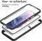 iMoshion Hoesje Geschikt voor Samsung Galaxy S22 Hoesje - iMoshion 360° Full Protective Case - Zwart / Transparant