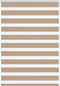 vidaXL - Zebra - Blind - 95x100 - cm - stofbreedte - 90,9 - cm - polyester - zandbruin