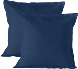 Kussensloop HappyFriday BASIC Marineblauw 60 x 60 cm (2 Stuks)