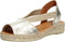 Toni Pons Etna - Dames Espadrilles - Metallic look - Platinum - Maat 39