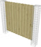 vidaXL - Schanskorfpalen - 2 - st - 20x20x190 - cm - gegalvaniseerd - staal