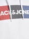 JACK&JONES ESSENTIALS JJECORP LOGO SWEAT HOOD - Heren Trui - Witte Logo met Capuchon - Maat L
