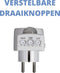 Perel Schemerschakelaar - instelbaar - detectiehoek 160° detectiebereik 9 m 230 V 1.5 A 300 W Franse aarding type E wit