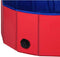 Dierenzwembad - Ø80x30cm - Opvouwbaar - Rood/Blauw