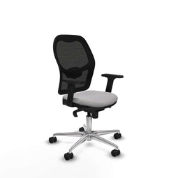 Piqueras y Crespo 2D086N0 - Gaming stoel - Hoogteverstelbaar met armleuning - Lichtgrijs