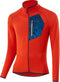 Löffler Outdoorvest Heren Polyester Oranje/blauw Maat 48