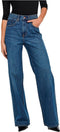 ONLY ONLHOPE EX HW WIDE DNM ADD465 NOOS - Dames Jeans - Wijd vallend 5 pocket model met hoge taille - Maat 30/32