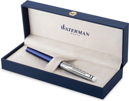 Waterman vulpen Hémisphère Deluxe Marine Blue met palladium detail