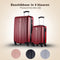 Slazenger Kofferset 2 Delig - Handbagage Trolley en Ruimbagage Koffer (S + M/L) - ABS Hardcase - 360° Wielen - Cijferslot - Rood