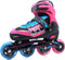 Move Fast verstelbare inlineskates - Maat 34-37 - Unisex - roze/zwart/blauw