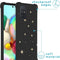 iMoshion Hoesje Geschikt voor Samsung Galaxy A71 Hoesje Met Koord - iMoshion Design Hoesje met Koord - Goud / Zwart / Stars Gold