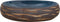 vidaXL - Opzetwasbak - ovaal - 59x40x15 - cm - keramiek - bruin - en - blauw