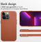 Accezz iPhone 13 Pro - Leren Hoesje - Geschikt voor MagSafe - Sienna Brown