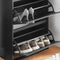 SoBuy FSR165-H-SCH - Schoenenkast - 3 Flappen - Zwart