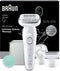 Braun Silk·épil 9 SkinSpa 9-080 - Wet & Dry Epilator - Langdurig gladde huid - Wit